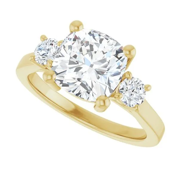 Three-Stone Engagement Ring Image 5 Raleigh Diamond Fine Jewelry Raleigh, NC