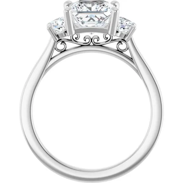 Three-Stone Engagement Ring Image 2 Raleigh Diamond Fine Jewelry Raleigh, NC