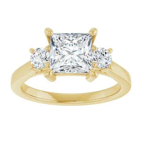 Three-Stone Engagement Ring Image 3 Raleigh Diamond Fine Jewelry Raleigh, NC