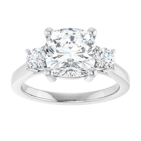 Three-Stone Engagement Ring Image 3 Raleigh Diamond Fine Jewelry Raleigh, NC
