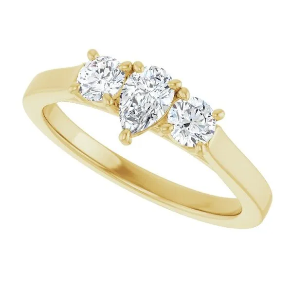 Three-Stone Engagement Ring Image 5 Raleigh Diamond Fine Jewelry Raleigh, NC