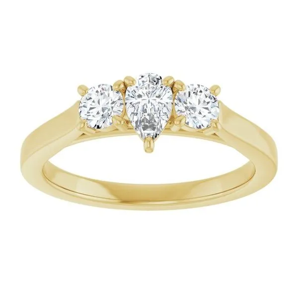 Three-Stone Engagement Ring Image 3 Raleigh Diamond Fine Jewelry Raleigh, NC