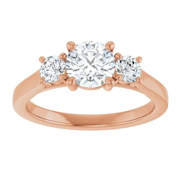 Three-Stone Engagement Ring Image 3 Raleigh Diamond Fine Jewelry Raleigh, NC