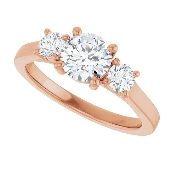 Three-Stone Engagement Ring Image 5 Raleigh Diamond Fine Jewelry Raleigh, NC