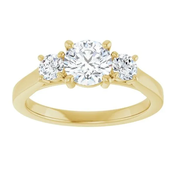 Three-Stone Engagement Ring Image 3 Raleigh Diamond Fine Jewelry Raleigh, NC