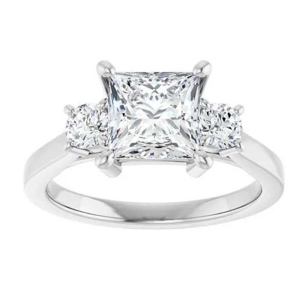 Three-Stone Engagement Ring Image 3 Raleigh Diamond Fine Jewelry Raleigh, NC