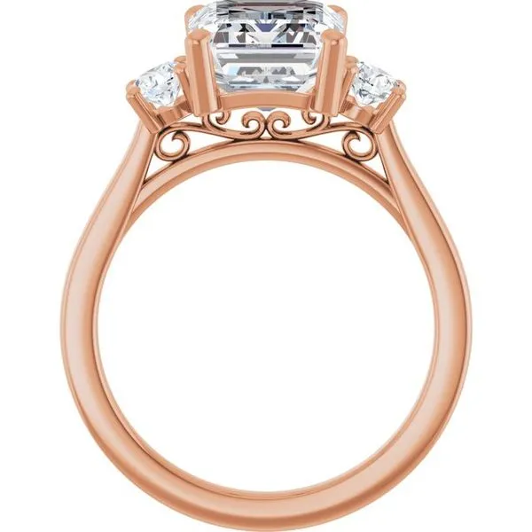 Three-Stone Engagement Ring Image 2 Raleigh Diamond Fine Jewelry Raleigh, NC