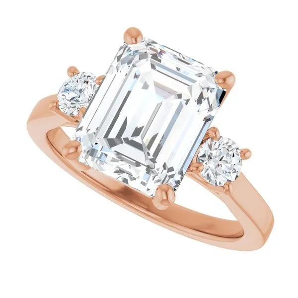 Three-Stone Engagement Ring Image 5 Raleigh Diamond Fine Jewelry Raleigh, NC