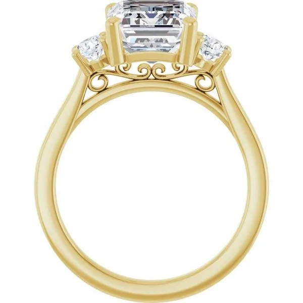 Three-Stone Engagement Ring Image 2 Raleigh Diamond Fine Jewelry Raleigh, NC