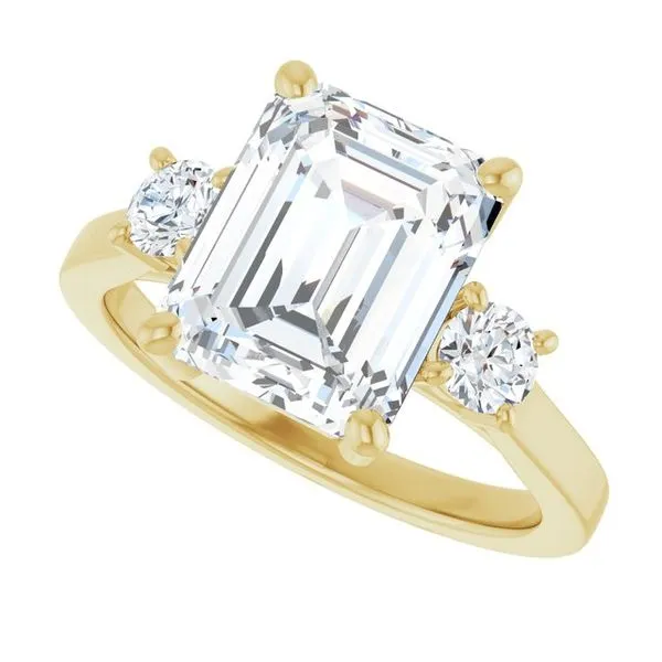 Three-Stone Engagement Ring Image 5 Raleigh Diamond Fine Jewelry Raleigh, NC