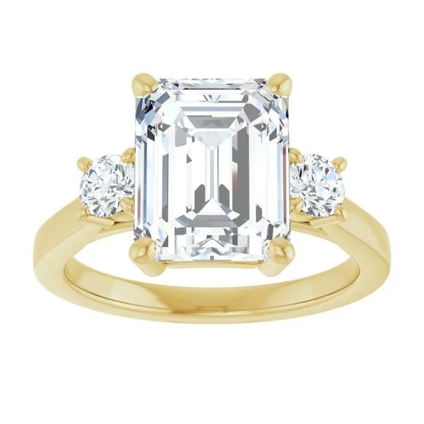 Three-Stone Engagement Ring Image 3 Raleigh Diamond Fine Jewelry Raleigh, NC