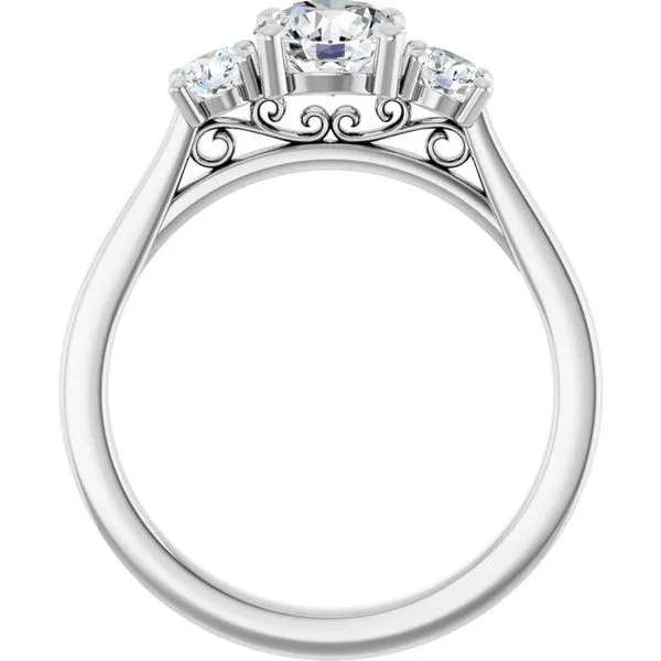 Three-Stone Engagement Ring Image 2 Raleigh Diamond Fine Jewelry Raleigh, NC