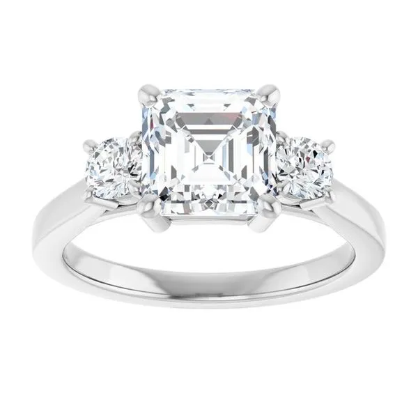 Three-Stone Engagement Ring Image 3 Raleigh Diamond Fine Jewelry Raleigh, NC