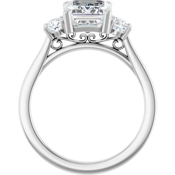Three-Stone Engagement Ring Image 2 Raleigh Diamond Fine Jewelry Raleigh, NC