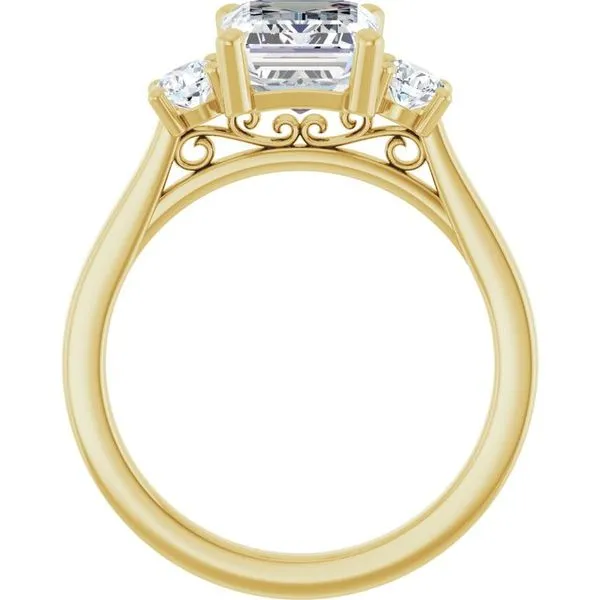 Three-Stone Engagement Ring Image 2 Raleigh Diamond Fine Jewelry Raleigh, NC
