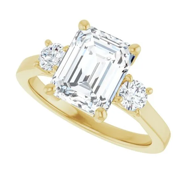 Three-Stone Engagement Ring Image 5 Raleigh Diamond Fine Jewelry Raleigh, NC