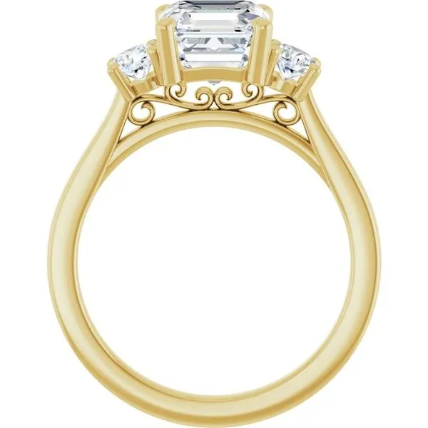 Three-Stone Engagement Ring Image 2 Raleigh Diamond Fine Jewelry Raleigh, NC