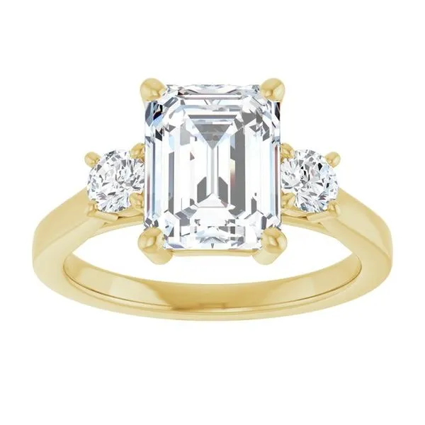 Three-Stone Engagement Ring Image 3 Raleigh Diamond Fine Jewelry Raleigh, NC