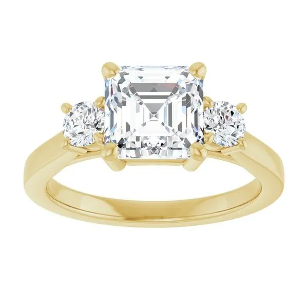 Three-Stone Engagement Ring Image 3 Raleigh Diamond Fine Jewelry Raleigh, NC