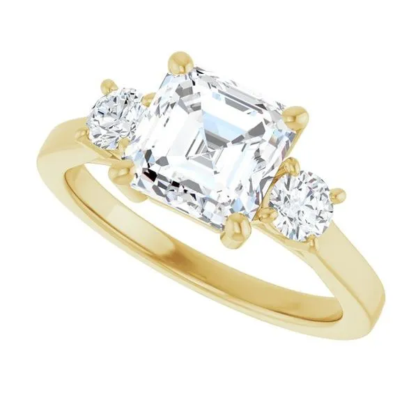 Three-Stone Engagement Ring Image 5 Raleigh Diamond Fine Jewelry Raleigh, NC