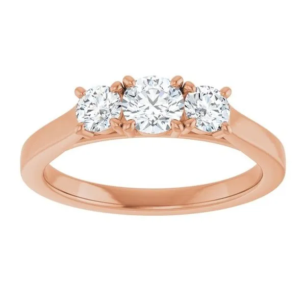 Three-Stone Engagement Ring Image 3 Raleigh Diamond Fine Jewelry Raleigh, NC