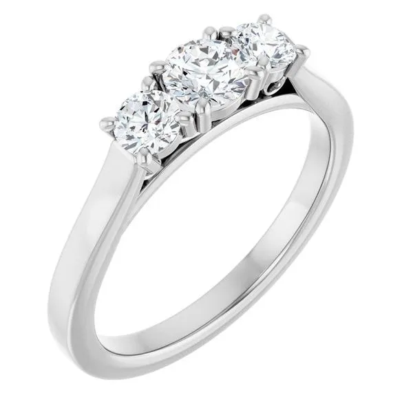 Three-Stone Engagement Ring Raleigh Diamond Fine Jewelry Raleigh, NC