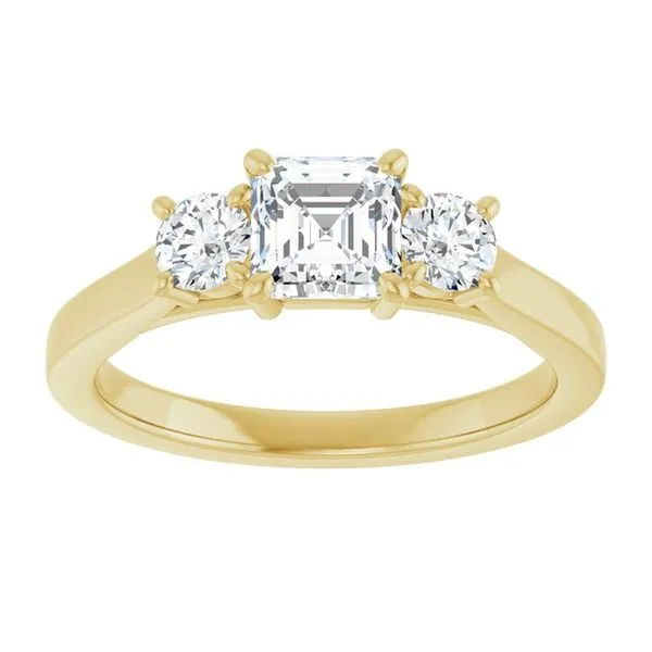 Three-Stone Engagement Ring Image 3 Raleigh Diamond Fine Jewelry Raleigh, NC