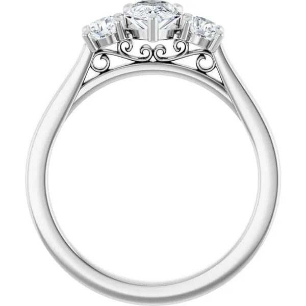 Three-Stone Engagement Ring Image 2 Raleigh Diamond Fine Jewelry Raleigh, NC