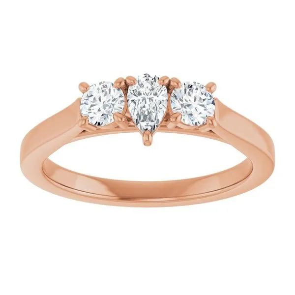 Three-Stone Engagement Ring Image 3 Raleigh Diamond Fine Jewelry Raleigh, NC