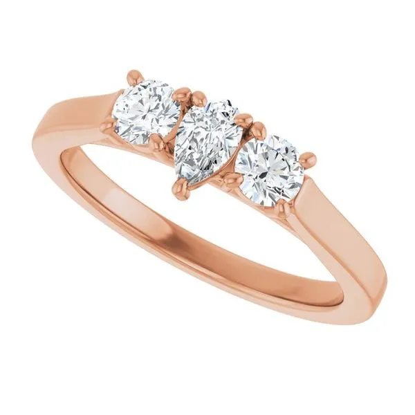 Three-Stone Engagement Ring Image 5 Raleigh Diamond Fine Jewelry Raleigh, NC