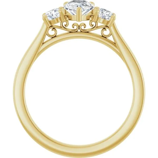 Three-Stone Engagement Ring Image 2 Dripping Diamonds Dripping Springs, TX