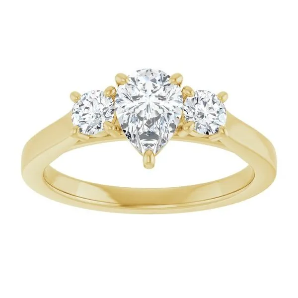 Three-Stone Engagement Ring Image 3 Raleigh Diamond Fine Jewelry Raleigh, NC