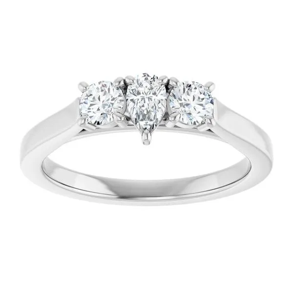 Three-Stone Engagement Ring Image 3 Raleigh Diamond Fine Jewelry Raleigh, NC