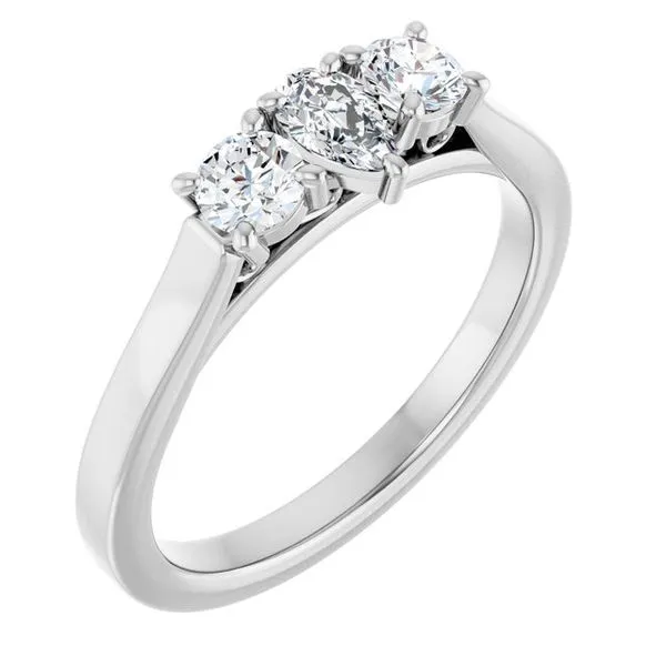 Three-Stone Engagement Ring Raleigh Diamond Fine Jewelry Raleigh, NC