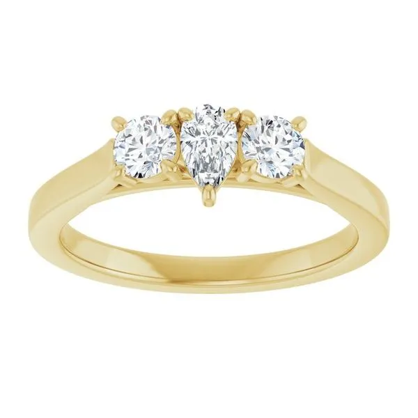 Three-Stone Engagement Ring Image 3 Raleigh Diamond Fine Jewelry Raleigh, NC