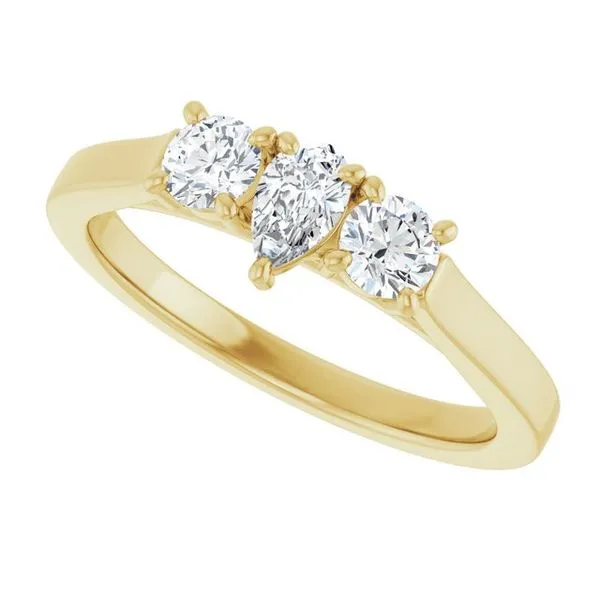 Three-Stone Engagement Ring Image 5 Raleigh Diamond Fine Jewelry Raleigh, NC