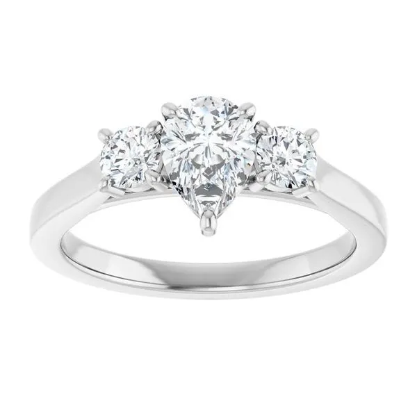Three-Stone Engagement Ring Image 3 Raleigh Diamond Fine Jewelry Raleigh, NC
