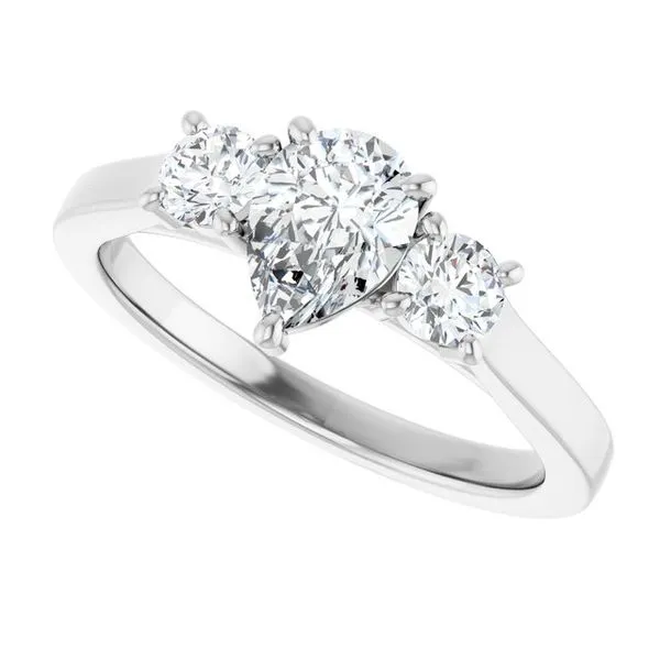 Three-Stone Engagement Ring Image 5 Raleigh Diamond Fine Jewelry Raleigh, NC