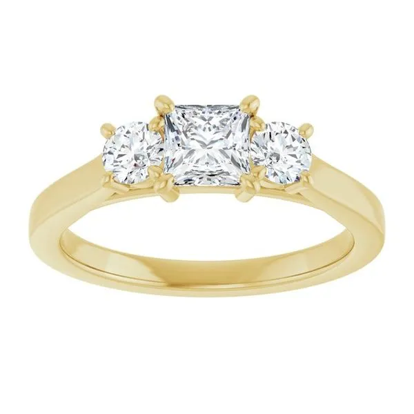 Three-Stone Engagement Ring Image 3 Raleigh Diamond Fine Jewelry Raleigh, NC