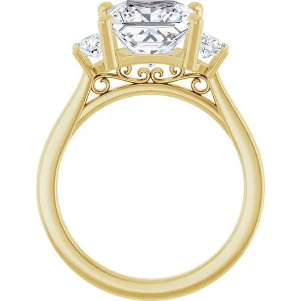 Three-Stone Engagement Ring Image 2 Raleigh Diamond Fine Jewelry Raleigh, NC