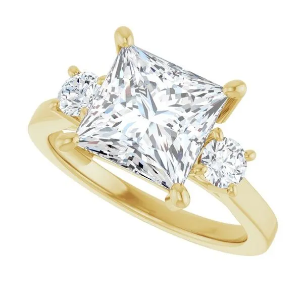 Three-Stone Engagement Ring Image 5 Raleigh Diamond Fine Jewelry Raleigh, NC