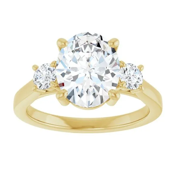 Three-Stone Engagement Ring Image 3 Raleigh Diamond Fine Jewelry Raleigh, NC