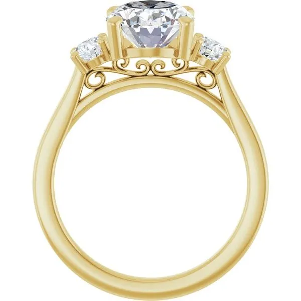 Three-Stone Engagement Ring Image 2 Raleigh Diamond Fine Jewelry Raleigh, NC