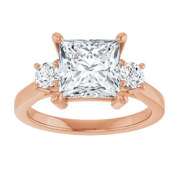 Three-Stone Engagement Ring Image 3 Raleigh Diamond Fine Jewelry Raleigh, NC