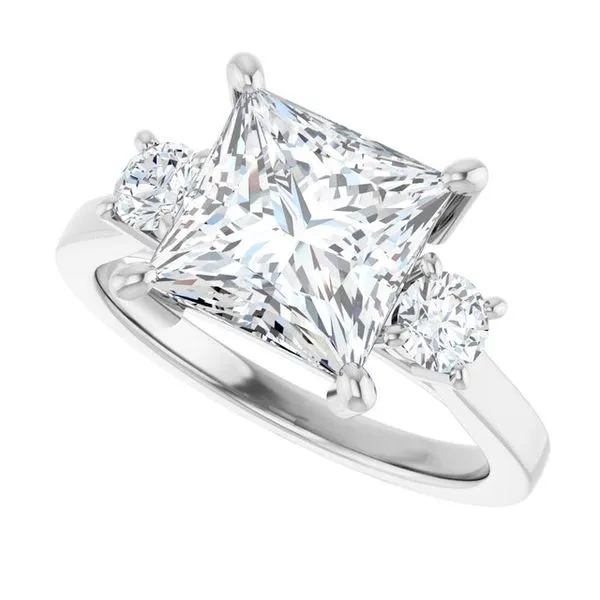 Three-Stone Engagement Ring Image 5 Raleigh Diamond Fine Jewelry Raleigh, NC