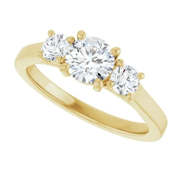 Three-Stone Engagement Ring Image 5 Raleigh Diamond Fine Jewelry Raleigh, NC