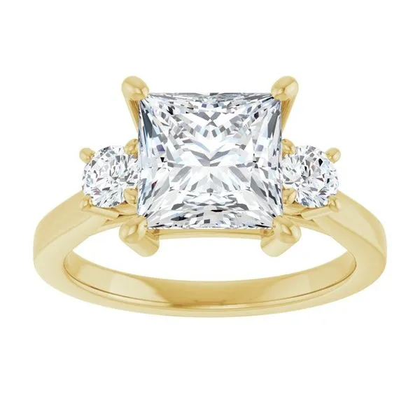 Three-Stone Engagement Ring Image 3 Raleigh Diamond Fine Jewelry Raleigh, NC