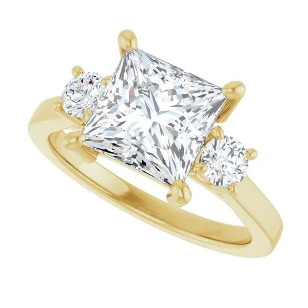 Three-Stone Engagement Ring Image 5 Raleigh Diamond Fine Jewelry Raleigh, NC