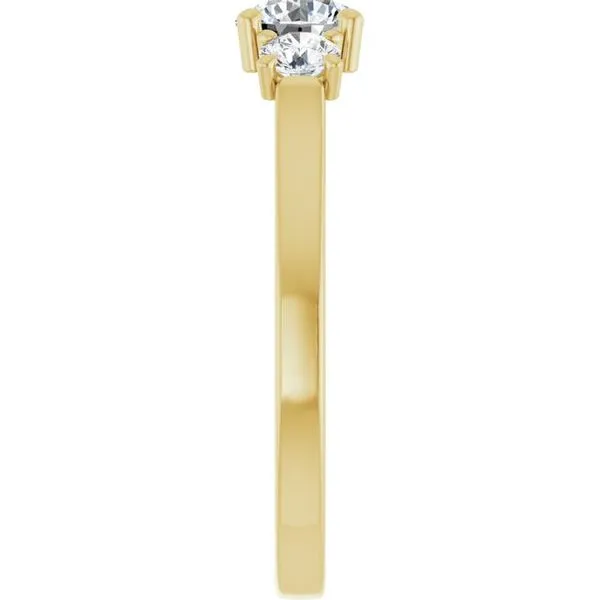 Three-Stone Engagement Ring Image 4 Raleigh Diamond Fine Jewelry Raleigh, NC