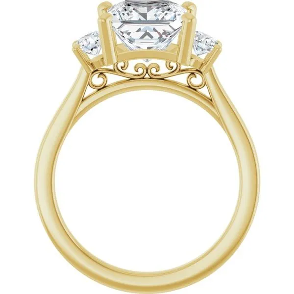 Three-Stone Engagement Ring Image 2 Raleigh Diamond Fine Jewelry Raleigh, NC
